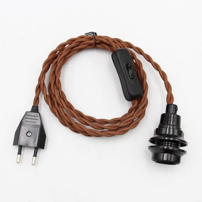 Support De Lampe De Bureau Avec Douille Et Interrupteur à Tirette – Bakélite Noir