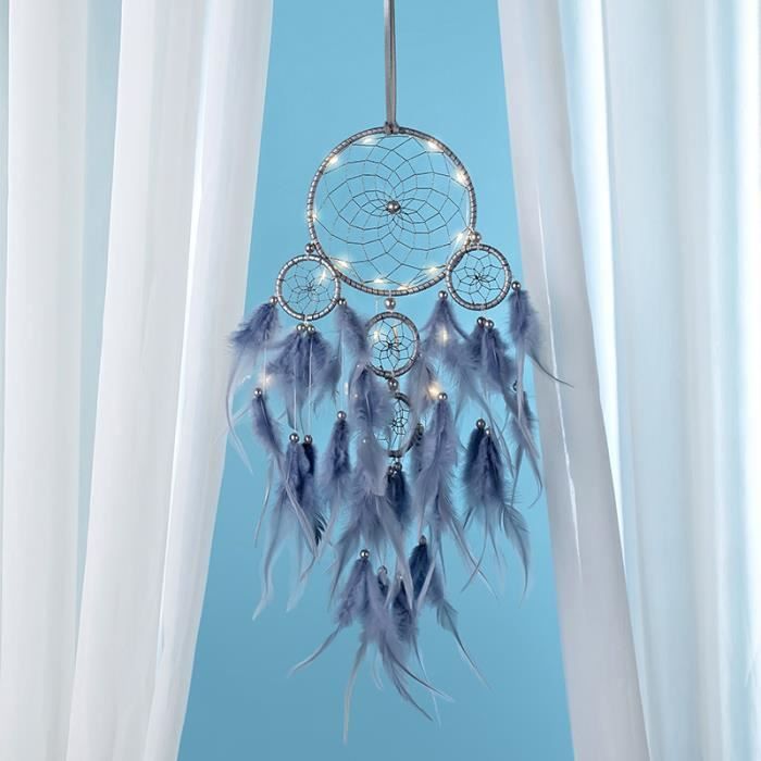 Guirlande Lumineuse Romantique Plumes à Piles - Décoration Chambre Ambiance Féerique
