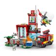 LEGO 60320 City Fire La Caserne Des Pompiers, Jouet de Garage, avec Jouet Camion et Hélicoptère, pour Garçons et Filles Dès 6 Ans-1