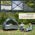 Lit de camp avec tente 2 pers.- Skandika Haug - Tente-lit de Camping, Matelas Gonflable, étanche, lit d'extérieur, Max 160 kg-1
