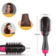 IY11309-Brosse Soufflante Rotative Sèche-Cheveux Styler Brosse à Cheveux à ions Lissante Chauffante Electrique Multifonctionnel fe-1