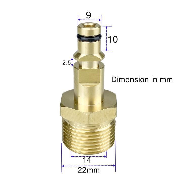 Tuyau Rechange Pour Nettoyeur Haute Pression Karcher K2 - 6m, Connecteur M22-14mm - Compatible Anciens Modèles