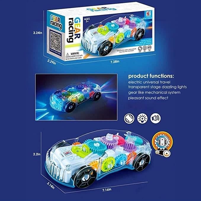 Jouet Clé De Voiture éducatif Avec Lumières Et Musique - Pour Bébé, Favorise Le Lien Parent-enfant, Glisse Facile
