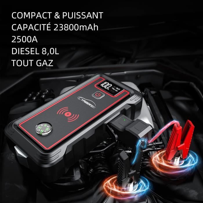 Booster Starter Auto 12V Compresseur 8 bar Batterie 40Ah Max Lampe LED  POWER 1600 TECNOWELD au meilleur prix