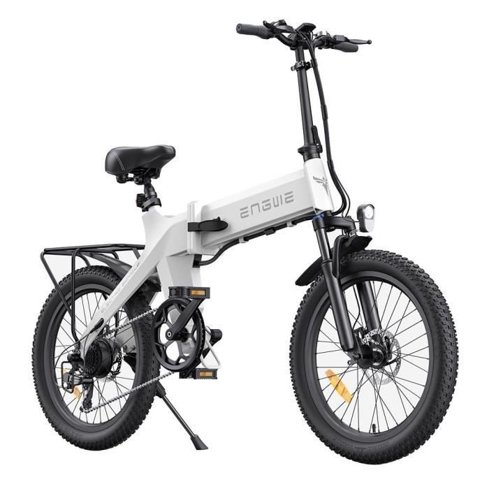 100€ sur Vélo Électrique ENGWE X Blanc-Pliant-250W Moteur-13Ah