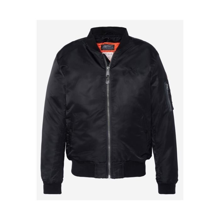 Bomber capuche sweat amovible Schott Homme Noir 100 Nylon Noir Cdiscount Pret a Porter