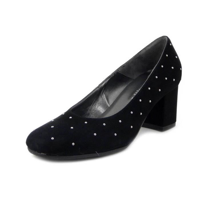 Escarpin Lumiani Maxie En Daim Noir - Talon Aiguille - Taille 7,5 M - Neuf Dans Boîte D'origine