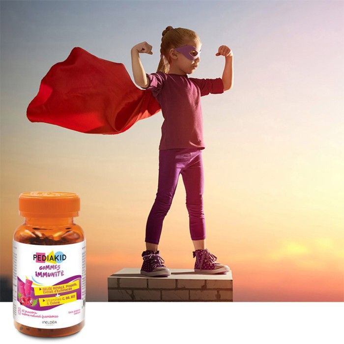 2 Boîtes De Gommes PEDIAKID Immunité - Complément Pour Enfants, Contribue Au Système Immunitaire