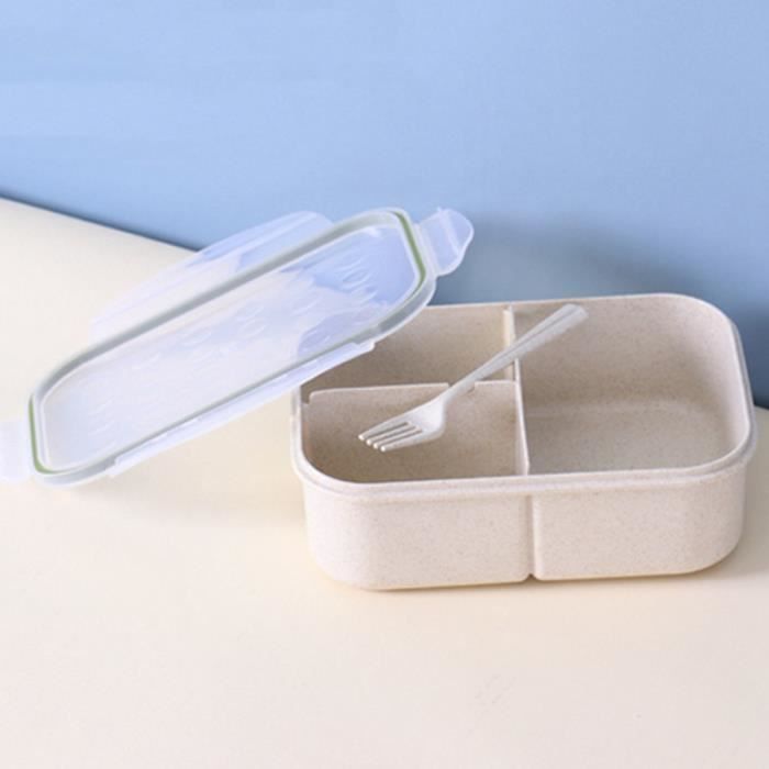 Boîte Bento Pour Enfants En Acier Inox 0.8L - 3 Compartiments + Pot à Sauce, Sans Soudure, Lavable Au Lave-vaisselle