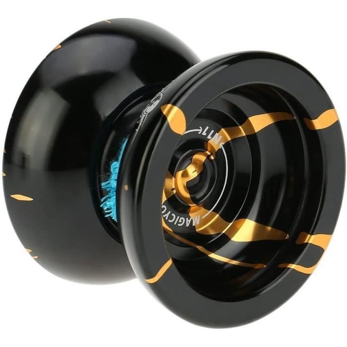 MAGICYOYO N11 Yoyo Pro – Alliage Aluminium, Insensible, Anneaux De Lest, 12 Cordes, Gant, Poche – Pour Joueurs Avancés, Dès 8 Ans