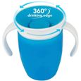 Tasse d'Apprentissage - Cup Entraîneur 360° - Bébé Tasse Imperméable à l'eau - Bleu-2