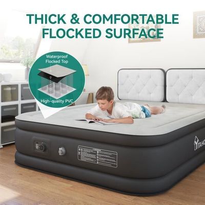 Matelas Gonflable Auto-Gonflant Électrique YITAHOME - 191x99x46cm Pour Camping