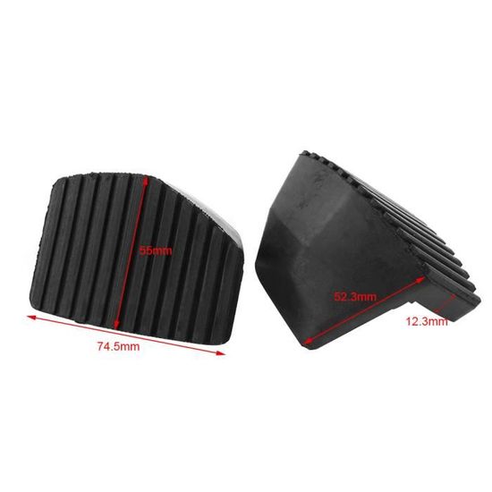 Lot De 2 Couvre-pédales De Frein Et Embrayage En Caoutchouc Noir - Réf. 46531JD00A - Compatible 2007-2016 - Installation Facile, Antidérapant - 9