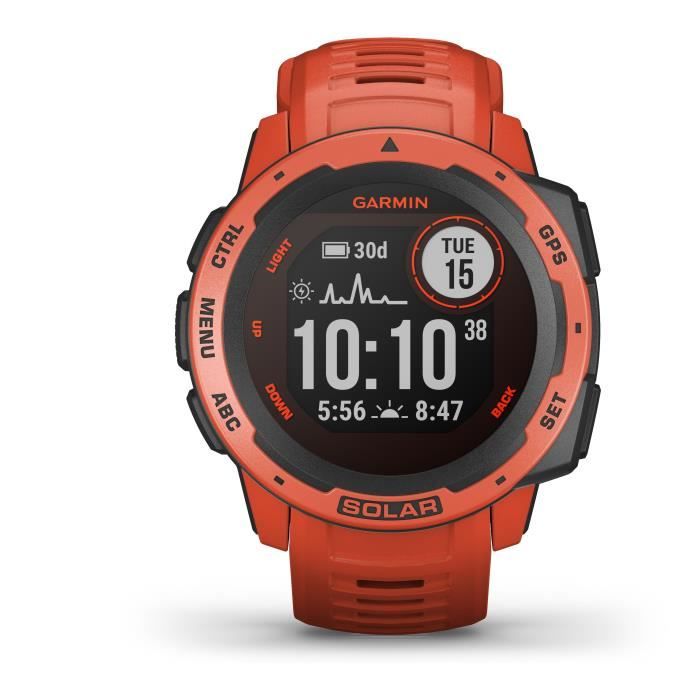 Garmin instinct gps watch flame clearance red