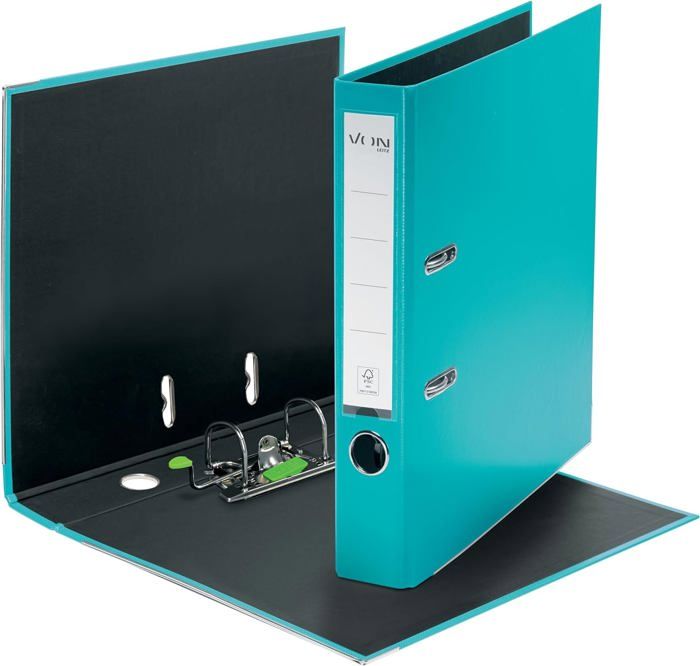 Lot De 5 Classeurs Leitz A4 à 2 Anneaux - Dos 80 Mm (600 Feuilles) - Couverture Plastique - Vert