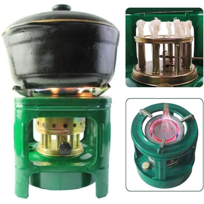 Poêle à Kérosène Portable - Réchaud De Camping 8 Mèches, Chauffe Et Cuisine, Pour 2-3 Personnes - 10