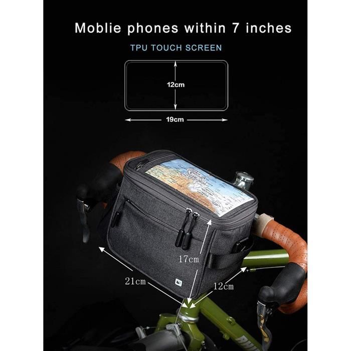 Bal inowalk-Sac avant étanche pour guidon de vélo, sacoche de rangement pour bicyclette de sport, accessoires de cyclisme professionnels  18