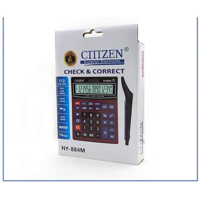 Petite Calculatrice De Poche Standard - Double Alimentation Solaire Et Pile, LCD - 1