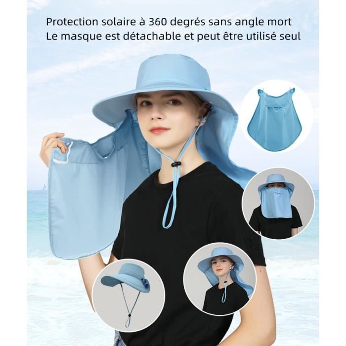 Protection UV Chapeau de Pêche Homme Femme Chapeau de Soleil