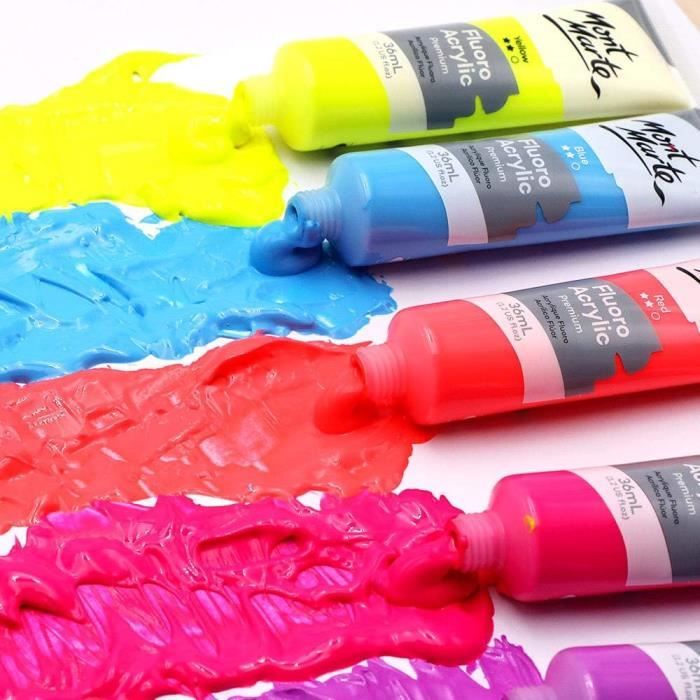 Peinture Pour Aérographe Premium, Fluorescent, Jaune, 60 Ml