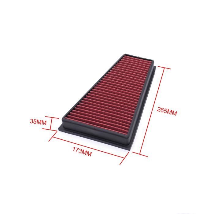 Filtre A Air Filtre à Air Haut Débit Aramox Pour Kawasaki ER6F ER6N 2009-2011 - Performance Améliorée - 225x153mm Filtre Air Haute Performance Kawasaki ER6F ER6N 2009-2011