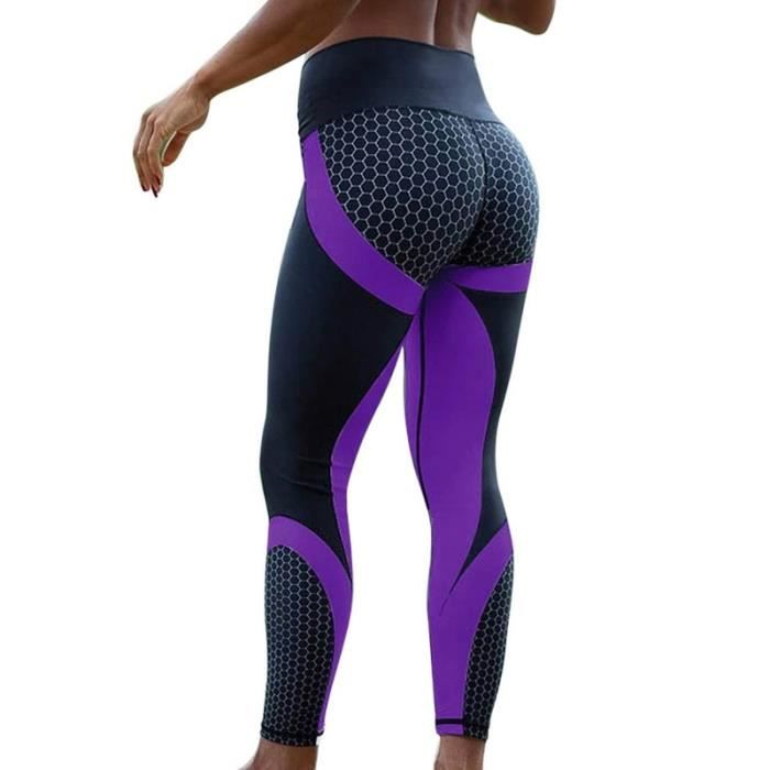 PANTALON Hayoha maille motif imprime Leggings fitness Leggings pour femmes sport entrainement Leggins elastique mince Type green Blanc Cdiscount Pret a Porter