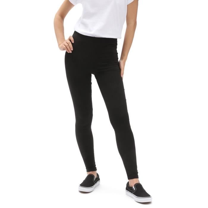 Legging Vans Chalkboard Classic Femme Noir Couture interne de 69 85 cm Logo damier serigraphie Noir Cdiscount Pret a Porter