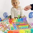 Jeu De Pêche Magnétique Clip Perles Puzzle Montessori - 13 en 1 - Jouets Éducatifs - A partir de 3 ans-3