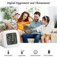 2PCS Thermomètre Hygrometre Intérieur,  Digital à Haute Précision, Moniteur de Indicateur du Niveau de Confort pour Maison, Bureau-3