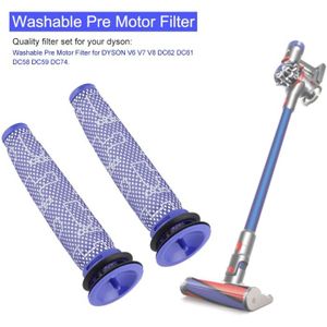 Filtres Lavables Pour Aspirateur Balai DEVOAC N300 / Haier T19B - Lot De 4 | Remplacement, Réutilisables, Nettoyage Facile | Améliore Aspiration, Qualité De L'air - 5