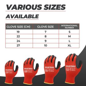 Gants De Travail Précision Enduit Nitrile Eurotechnique 1NIAB  Lot De 12 Paires De Gants  Noir 10 88068134