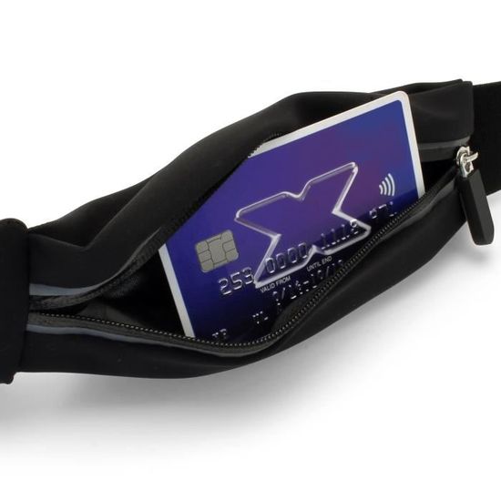 Pour sony xperia x compact-sports running jogging gym taille élastique bum sac étui