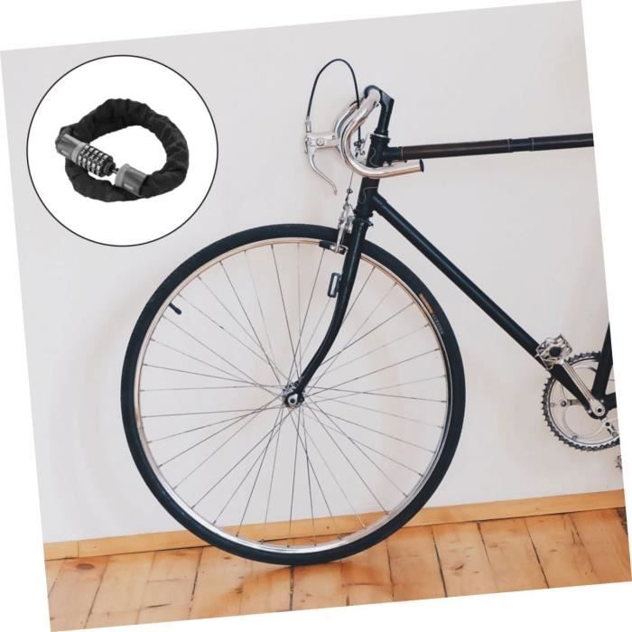 Cadenas Vélo Pliable 130 Cm - 8 Maillons En Acier - Léger (531g) - Avec Support De Rangement - Pour Vélo, Scooter, Porte