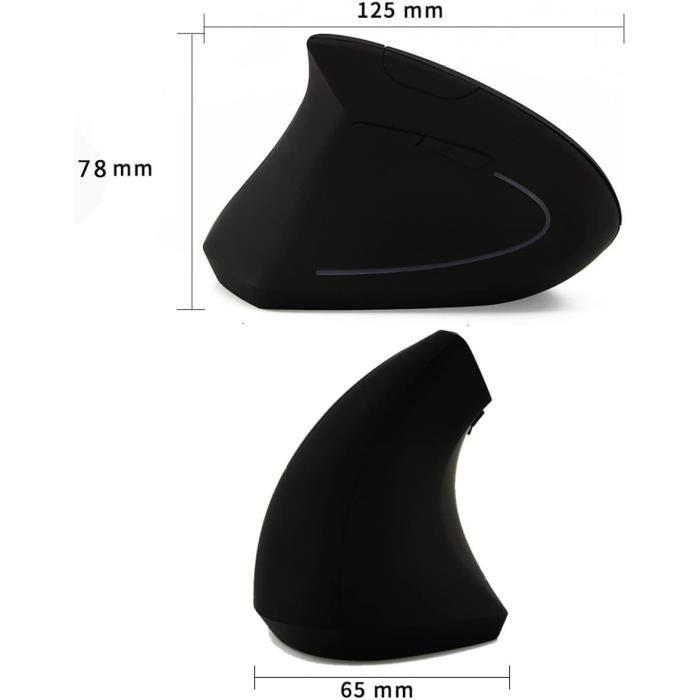 Souris Ergonomique, Souris Verticale Sans Fil 2,4 G, Souris D