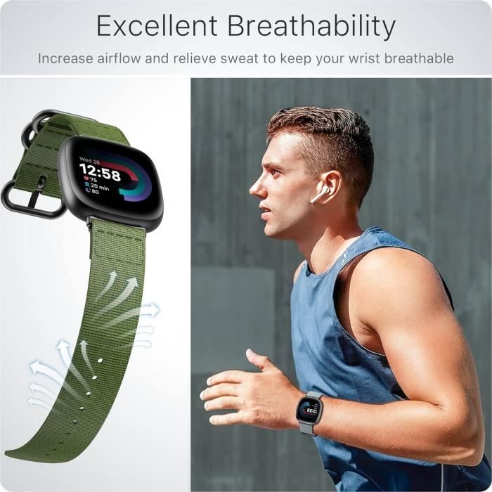 bracelet pour fitness tracker Fitbit Versa 4 Sense 2