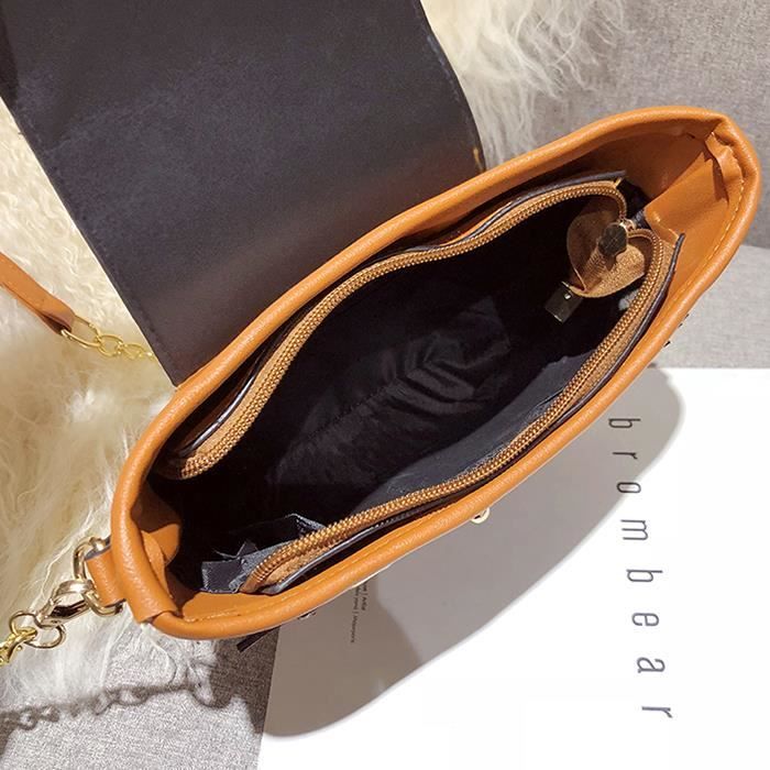 Sac a main deals cuir hibou