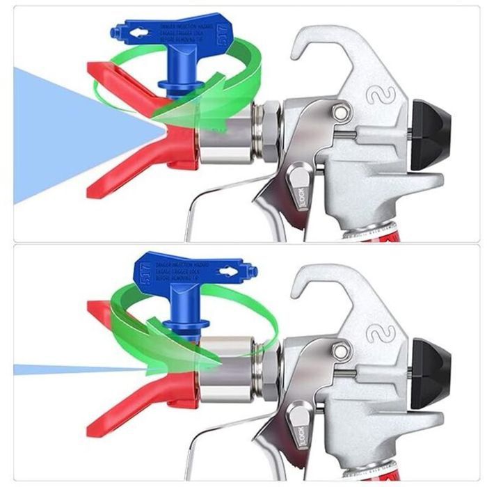 Embouts De Pulvérisation Airless Réversibles 515 – Buse De Peinture Rouge, Uxcell, Compatibles Avec Plupart Des Airless