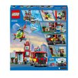 LEGO 60320 City Fire La Caserne Des Pompiers, Jouet de Garage, avec Jouet Camion et Hélicoptère, pour Garçons et Filles Dès 6 Ans-5