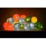 Guirlande De Noël Boules De Coton 20 Led Blanc Fil