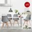 Chaises Salle A Manger Lot De 4 Frankfurt Gris Achat Vente