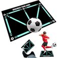 Hojalis Tapis Entraînement Football Antidérapant - Tapis Maîtrise Ballon Avec Chaussettes Pour Enfants Et Adultes