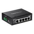 TRENDNET Commutateur Ethernet TI-G50 5 Ports - 2 Couches supportées - Paire torsadée - Montage sur rail-0