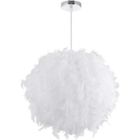 Suspension en Plumes Blanche - PETITES ECREVISSES - 30 / 40 cm - E27 - Bureau - Extérieur