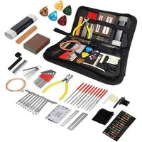 Kit d'outils de réparation de guitare,Kit de nettoyage complet pour guitare,outils de réparation de guitare,72 pcs Kit d'outils 