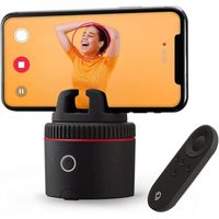 Pivo Pod One (Pod Red) - Support Telephone Suivi Automatique 360° - Photos & Videos Selfie Vlog Bluetooth Suivi Visage & Corp