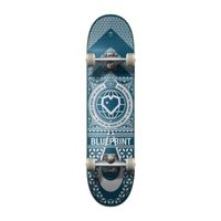 Skateboard Complète BLUE PRINT Home Heart - Navy/White - 8.00' x 31.53' - Erable - Pour Adulte - Loisir