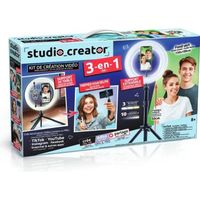 Kit création vidéo - Canal Toys - Studio Creator 3 en 1 - LED 3 modes - trépied et fond vert