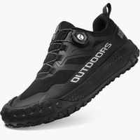 OOTDAY chaussures de randonnée hommes Imperméable Maintien Confort Respirant-noir