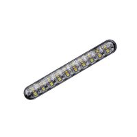 Yctze Feux De Jour LED DRL 2X 30 LED 12V - Blanc + Clignotant Jaune