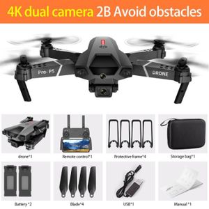 DRONE Caméra double 4K 2B BK-Photographie Drone Hélicopt